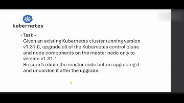 Upgrade Kubernetes Cluster Control Plane and Node Components
