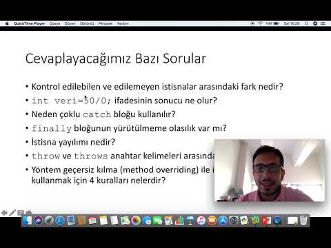 Video: NullPointerException neden denetlenmeyen bir istisnadır?