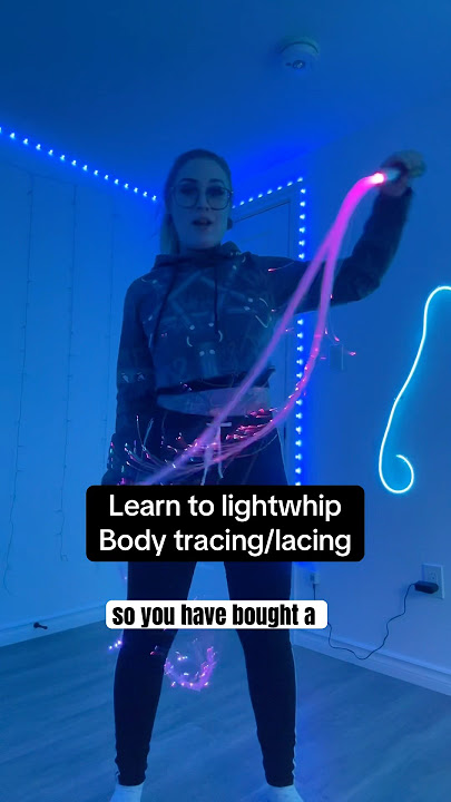 BEGINNER Lightwhip Tutorial ⚡️ #flowartist #flowarts #lightwhip #lightshow #whiptutorial #raver