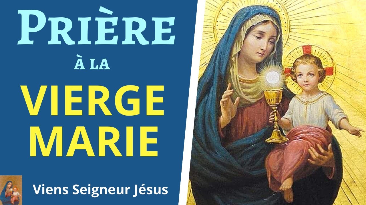 Prière à la VIERGE MARIE Ô VIERGE IMMACULÉE YouTube