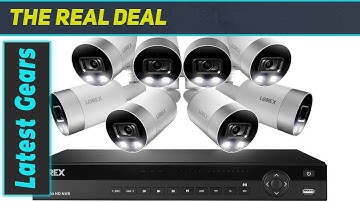 Lorex 4K Security Camera System with Active Deterrence and Color Night Vision