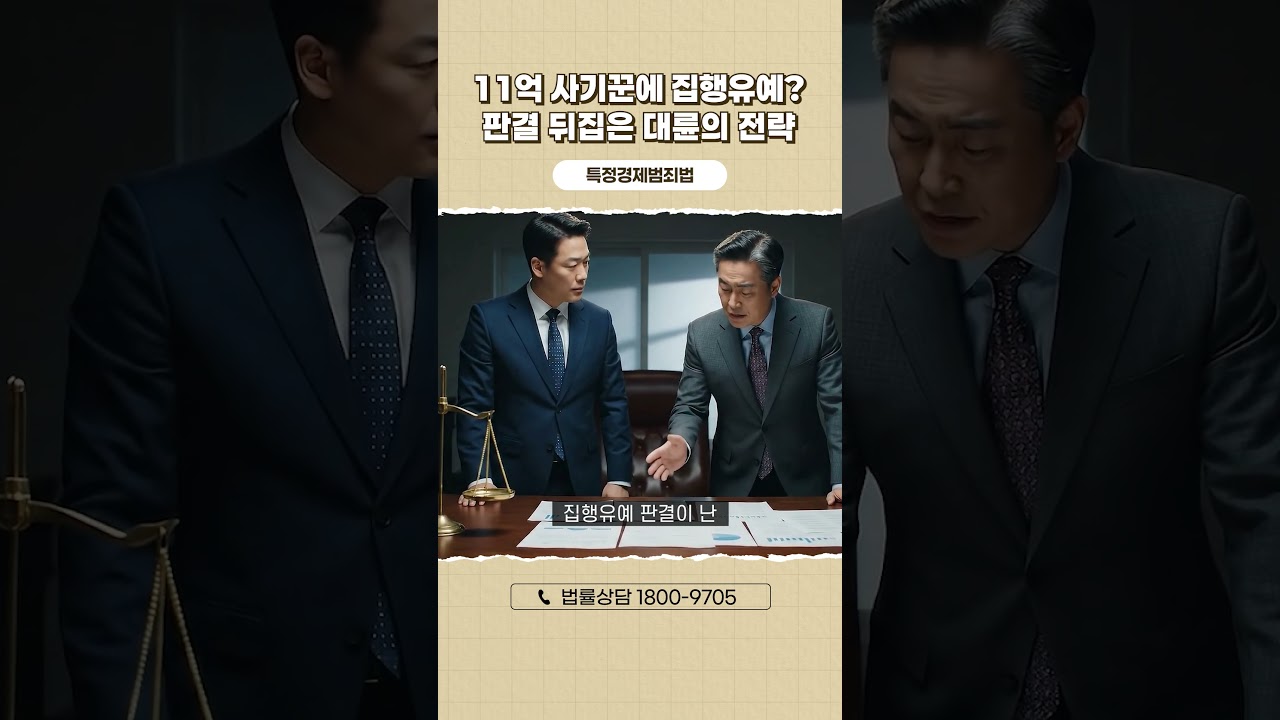 피해 금액이 11억인데 집행유예? 판결을 뒤집은 전략은!