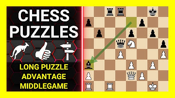 Chess Puzzles to Practice. Themes: Long puzzle, Advantage, Middlegame. Learn Chess