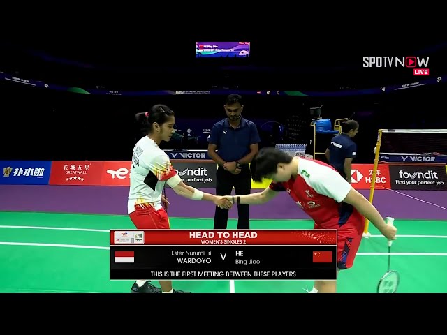 [BWF] WS - Final｜Ester Tri Wardoyo (INA) vs He Bing Jiao (CHN) | Uber Cup Finals 2024 class=