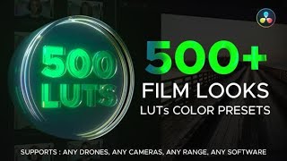 LUT Color Presets for DaVinci Resolve Template