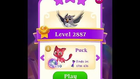 Level 2887 / Magical! + 3Stars! / No Spell! / CH-146 / Bubble Witch 3 Saga Gameplay