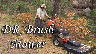 DR Brush Mower - cutting scrub oak