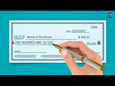 Video: Hur skriver du en check på 45 dollar?