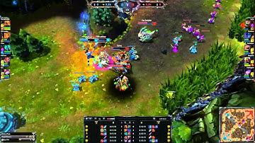 WildTurtle Lucian level 1 quadra kill(with Lustboy), NA LOL Highlight.mp41.mp4