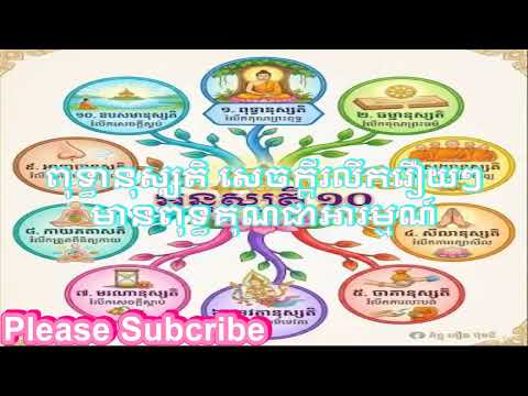 ពុទ្ធានុស្សតិ សេចក្តីរលឹករឿយៗ មានពុទ្ធគុណជាអារម្មណ៍ ព្រះធម៌វិបស្សនា កេតុធម្មោ សំ ប៊ុនធឿន