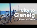 Cycle from Adelaide City to Glenelg Beach on a Separated Bike Path!