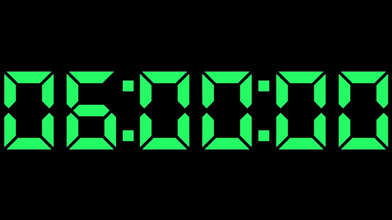 Countdown 6 Hour Countdown Timer | 360 Minute Live Timer 🎯 ...