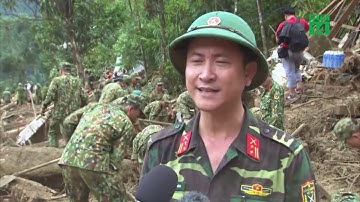 Bới đất, đào bùn tìm kiếm người gặp nạn ở Trà Leng | VTC14