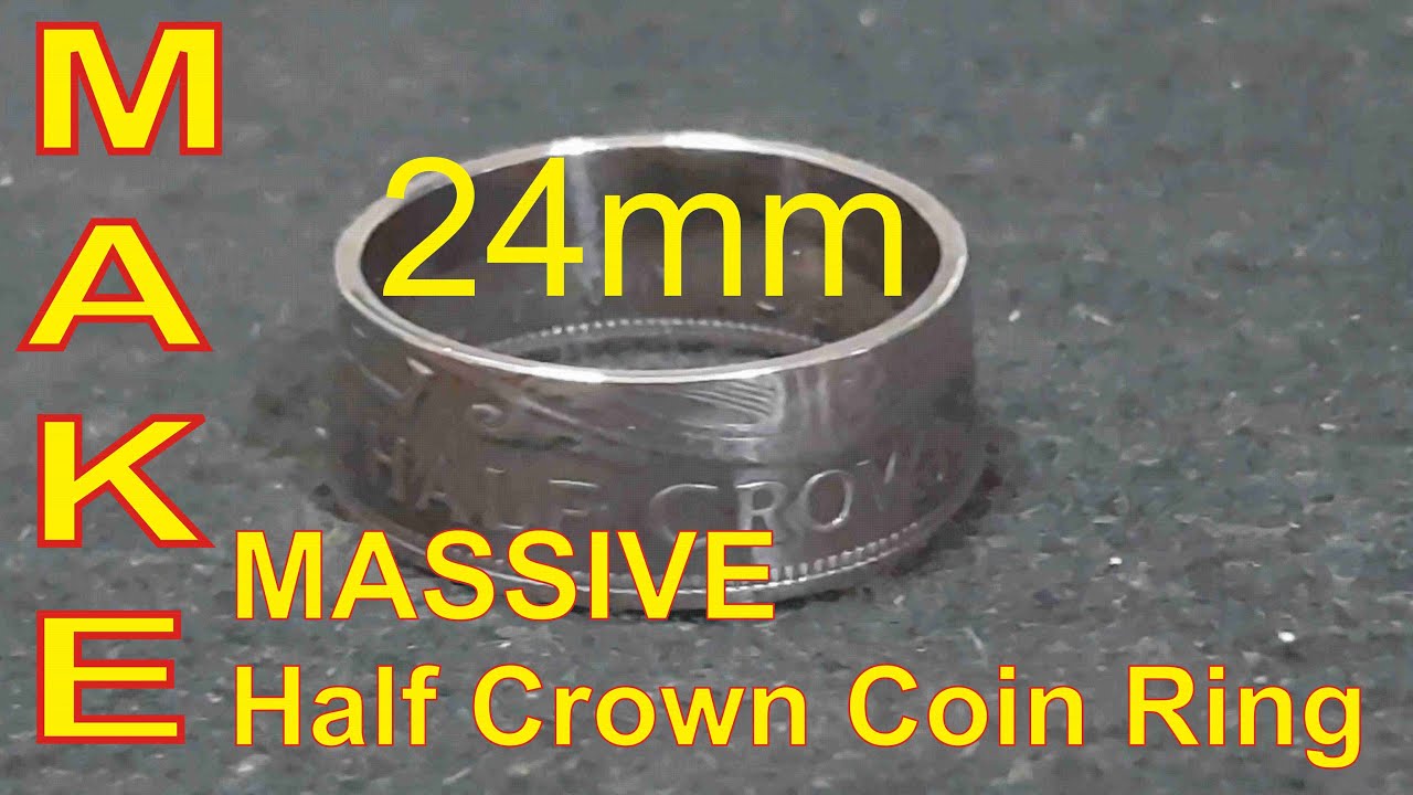 MAKE - Массивное кольцо с монетой "полкроны"