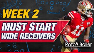 Wide Receiver (WR) Start Em / Sit Em - Fantasy Football Week 2
