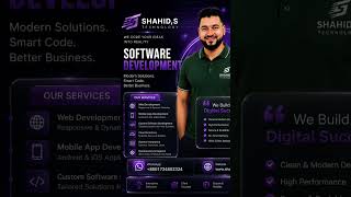 Transform Your Ideas  Powerful Digital Solutions At ShahidS Technology, we build custom Software