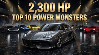 🔥 Top 10 Cars With the Most Powerful Engines 💪🏎️ | 2,300 HP Monster! 👑