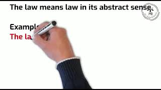 Difference between 'The Law' & 'A Law' I Adv. Melisa Rodrigues I Short Explainer Videos