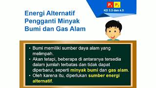 Materi Energi Alternatif IPA Tema 2 Subtema 3