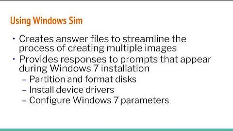 Introduction to Windows 7 #4   Deploying windows 7