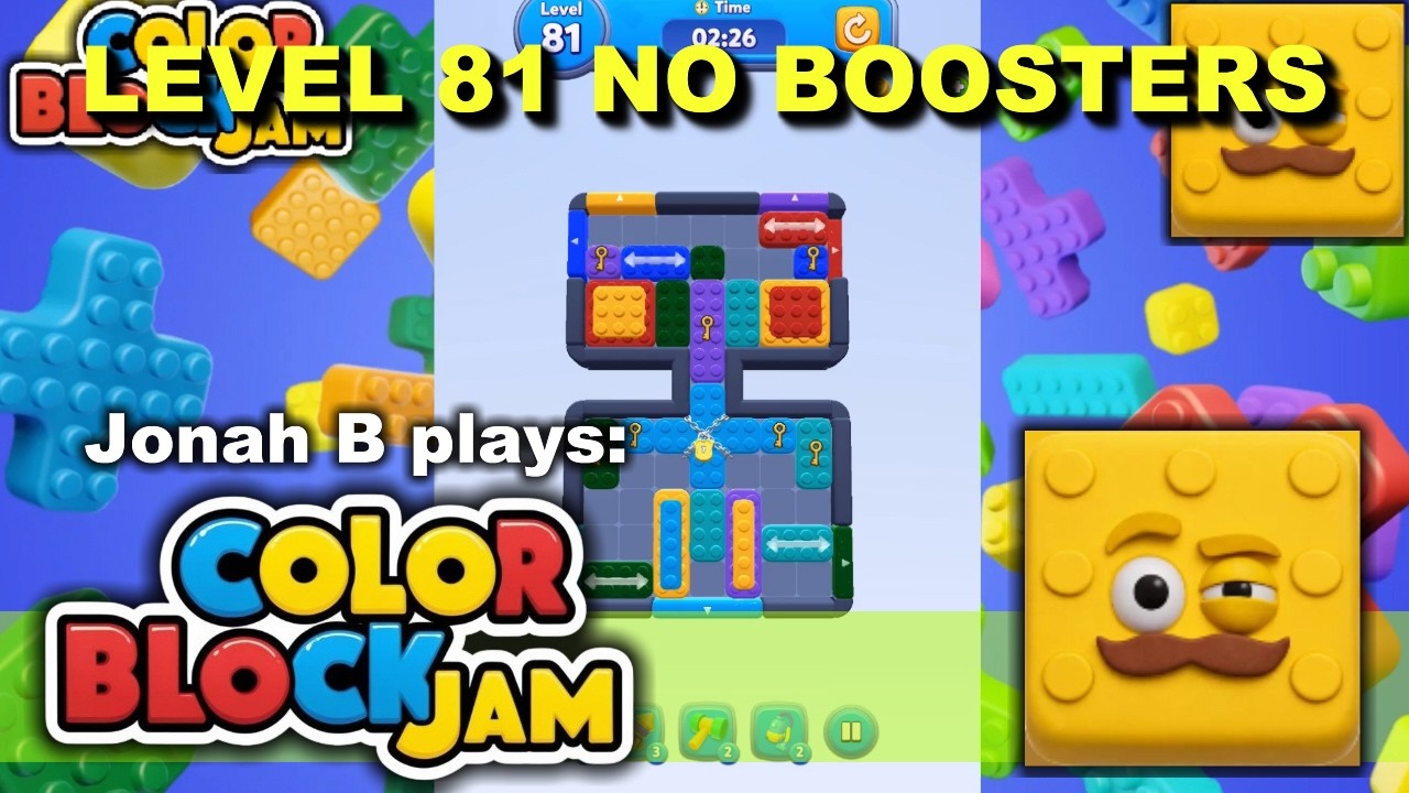 Color Block Jam Level 81 No Boosters - YouTube