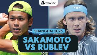 Rei Sakamoto vs Andrey Rublev Entertaining Battle 🔥 | Shanghai 2026 Highlights screenshot 5
