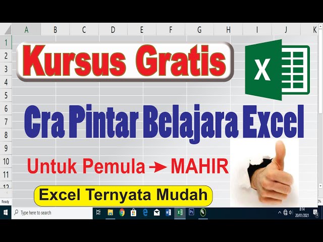 Belajar Excel dari Pemula sampai Mahir #komputermendoan @BudiKomputer class=