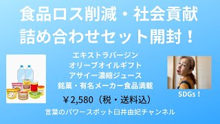 【食品ロス削減詰め合わせセット開封！】〜お得に社会貢献できる最高のセット〜