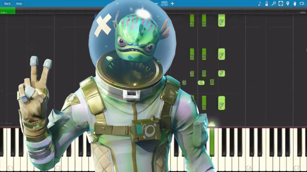 ALL Fortnite Dances on Piano - Piano Tutorial
