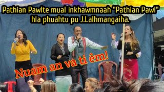 Lalpa damna mual inkhawmah 'Pathian pawl' tih hla phuahtu pu J.Lalhmangaiha.