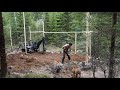 Building a Sawmill alone in the Wilderness to make Lumber for Offgrid Cabin (With subtitles)