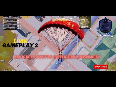 PUBG LIVIK GAMEPLAY || 11 KILLS with Chicken Dinner || Gameplay # 2 ...