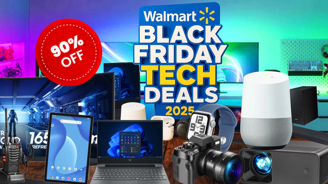 40 EARLY Walmart Black Friday Tech Deals 2025 - UP TO 90% OFF! - YouTube