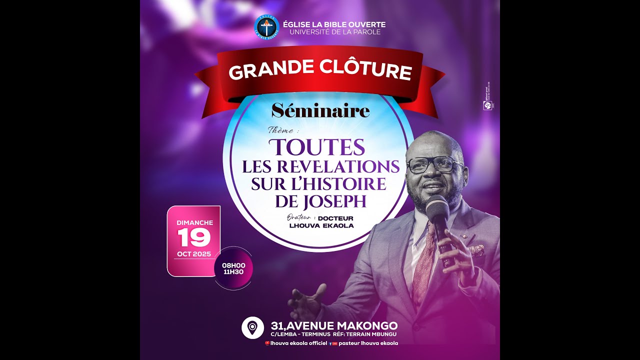 - DIMANCHE 19/10/2025 '' TOUTES LES REVELATION SUR L'HISTOIRE DE JOSEPH (4) ''