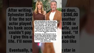 Famous Why Stallone Refused $360,000 For Rocky Wealth