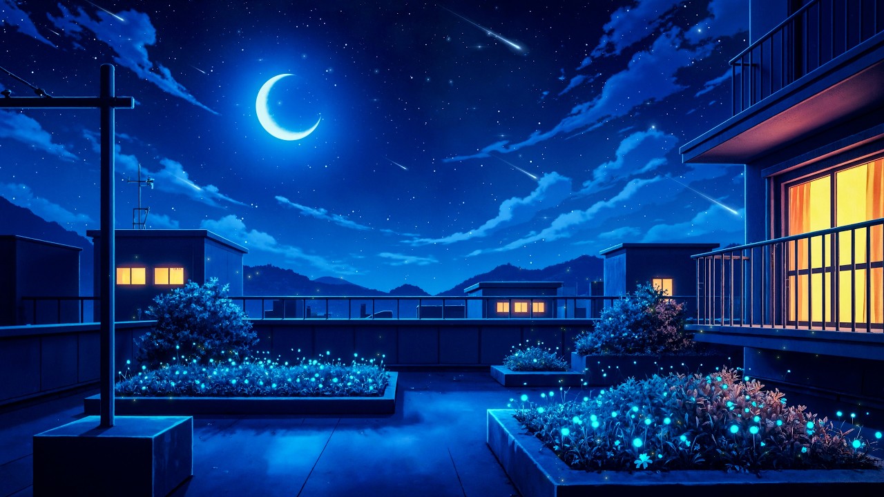 Spring Tranquil Night Vibes 🌃 Balcony Tone Lofi 🌃 Night Lofi Songs To Calm Down And Relax Your Mind