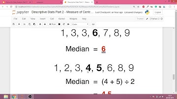 Descriptive Statistics - Measures of Central Tendency