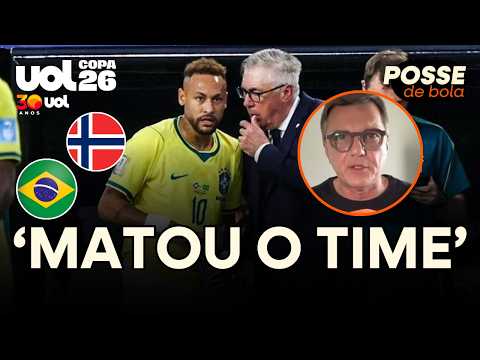 MAURO CEZAR: SELEÇÃO DE ANCELOTTI NÃO GOSTA DA BOLA E ENTRADA DE NEYMAR ACABOU COM O BRASIL!