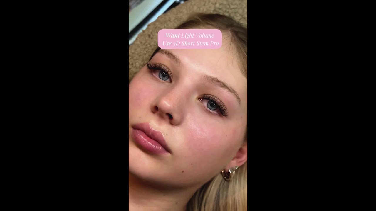 Lash V Light Volume lash extensions lashes natural delicate 3d short stem pro lash map