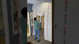 ZIPWALL® Dust Barrier ZipSheet™ – Instant Barrier, Instant Access!