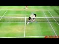 Playing super long volley in Wii tennis