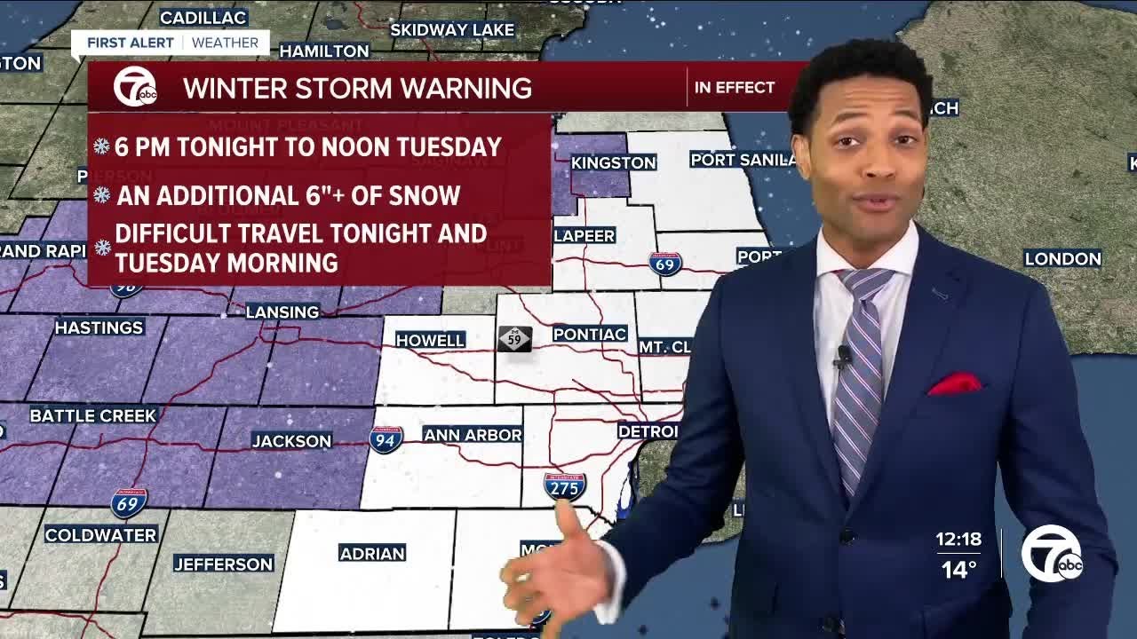 Winter storm warning in effect for Metro Detroit - YouTube
