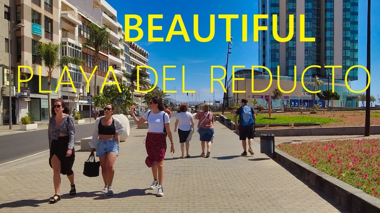 Playa del Reducto LANZAROTE Spain 2025 🇪🇸 🔴 NEW Beautiful Walking Tour in Canary Islands [4K UHD]
