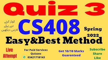 cs408 quiz no 3 2022 cs408 quiz 3 2022 cs408 quiz 3 live 2022 cs408 quiz 3 cs408 quiz 3 solved 2022