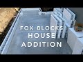 Building a house addition with Fox blocks