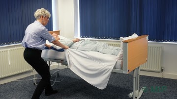 Turning a Patient onto Side Technique Using an In-bed Repositioning System (1 Person)