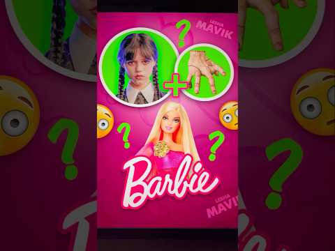 Уэнздей + БАРБИ 🥺💖 #арт #дизайн #рисование #барби #уэнсдей #wednesday #barbie #мавик #вещь #кринж