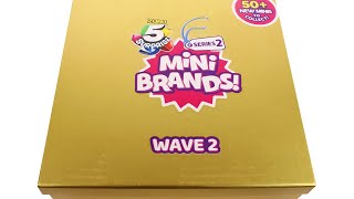 Zuru 5 Surprise Mini Brands Series 2 WAVE 2 Blind Box Unboxing Review