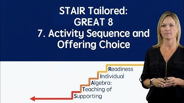Activity Sequencing and Offering Choice ‖ Classroom Management ‖ K-12 ‖ Project STAIR