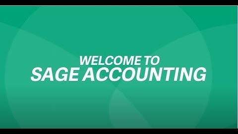 Intro to Sage Business Cloud Accounting